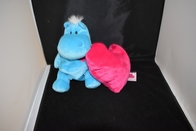 Knuffel Bud Belly omkeerbaar Hart Blauw